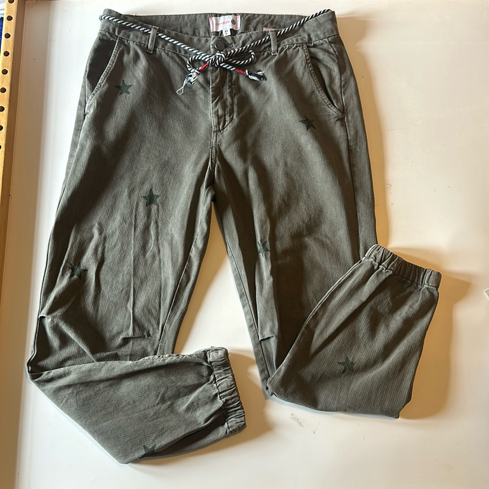 Sundry Star Print Pants Ankle Jogger